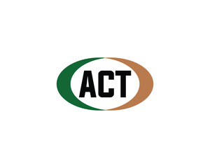 ACT logo design vector template