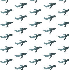 Digital png illustration of planes repeated on transparent background