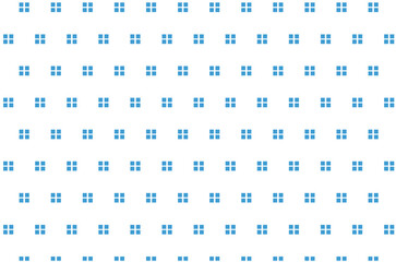 Digital png illustration of blue pattern of repeated shapes on transparent background