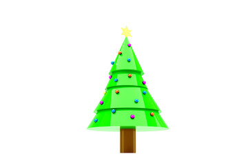 Digital png illustration of christmas tree on transparent background