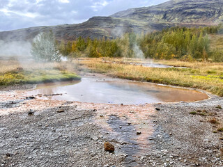 Geothermal Hot Springs in Iceland - 686951740