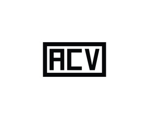 ACV logo design vector template