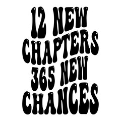 12 New Chapters 365 New Chances Svg