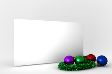 Digital png illustration of christmas decorations on transparent background