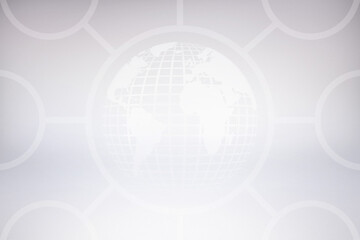 Digital png illustration of globe with circles on transparent background