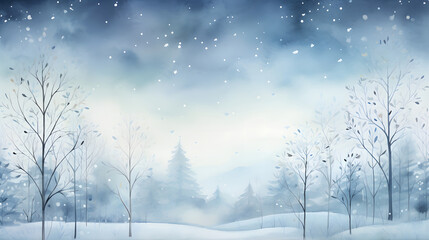 a beautiful winter scene