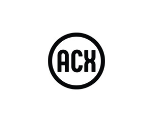ACX Logo design vector template