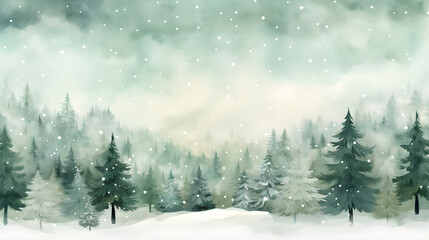 Fototapeta na wymiar a beautiful winter scene