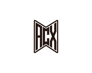 ACX Logo design vector template
