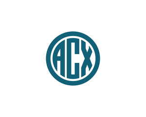 ACX Logo design vector template