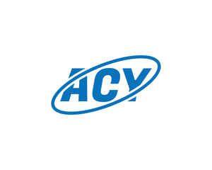 ACY logo design vector template