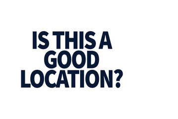 Digital png illustration of is this a good location text on transparent background