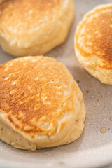 Eggnog pancakes