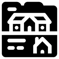 real estate website vector icon. real estate icon solid style. perfect use for logo, presentation, website, and more. simple modern icon design glyph style