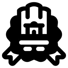 hotel badge vector icon. real estate icon solid style. perfect use for logo, presentation, website, and more. simple modern icon design glyph style