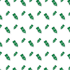 Digital png illustration of green leprechaun pattern on transparent background