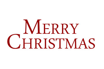 Digital png illustration of merry christmas text on transparent background
