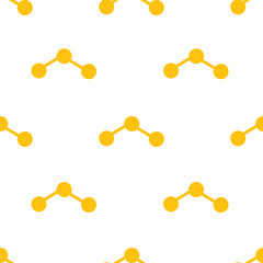 Digital png illustration of yellow pattern of repeated shapes on transparent background