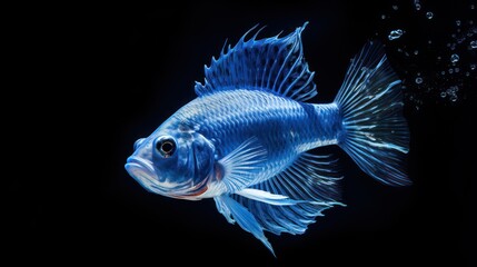 Fototapeta premium blue fish in water