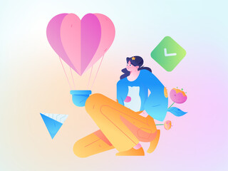 3.12 International Women's Day professional women flat character vector concept operation hand drawn illustration
