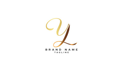 Fototapeta premium NYL, NLY, YNL, YLN, LYN, LNY, Abstract initial monogram letter alphabet logo design