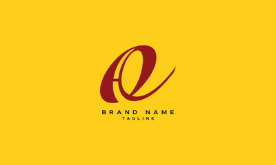 Obraz premium AE, EA, Abstract initial monogram letter alphabet logo design