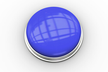 Digital png illustration of blue button on transparent background