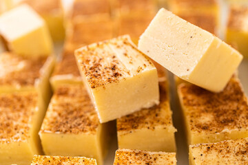 Christmas Eggnog fudge