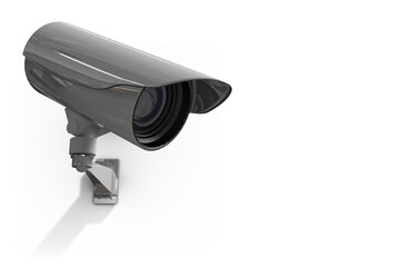 Digital png illustration of security camera on transparent background