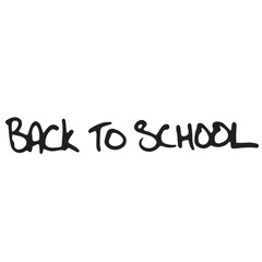 Digital png text of back to school on transparent background