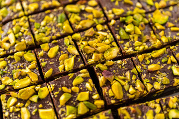 Chocolate pistachio fudge