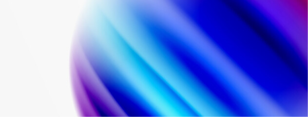 Rainbow color silk blurred wavy line background on white, luxuriously vibrant visually captivating backdrop. Stunning blend of colors reminiscent of rainbow, silky and gracefully blurred wavy pattern