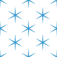 Obraz premium Digital png illustration of blue thin stars repeated on transparent background