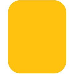 Digital png illustration of yello round square with copy space on transparent background