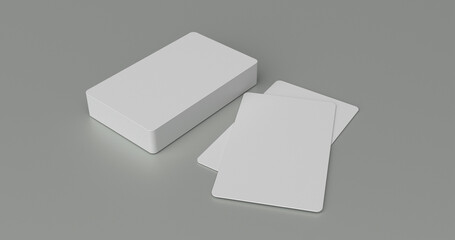 3D image of a business card for a simple mock up