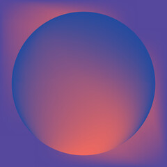 Digital png illustration of blue square and circle with copy space on transparent background