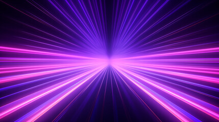 abstract panoramic neon background. Bright purple violet pink li