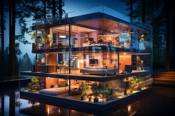 Smart Homes: Dynamic visuals showcase energy-efficient tech, IoT devices, and automation, redefining sustainable living through innovative home solutions and eco-friendly technology.