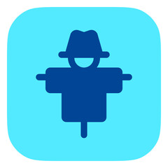 Editable scarecrow, strawman vector icon. Farm, field, crops. Part of a big icon set family. Perfect for web and app interfaces, presentations, infographics, etc