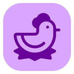 Editable hen, chicken vector icon. Animal, farm, livestock. Part of a big icon set family. Perfect for web and app interfaces, presentations, infographics, etc