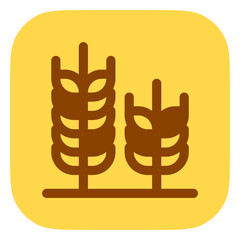 Editable wheat vector icon. Food, farm, staple, plant, field. Part of a big icon set family. Perfect for web and app interfaces, presentations, infographics, etc