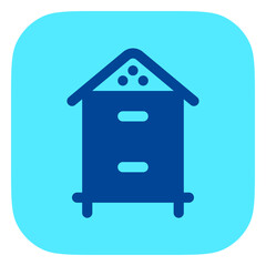 Editable bee box vector icon. Bee farming, apiary, behives. Part of a big icon set family. Perfect for web and app interfaces, presentations, infographics, etc