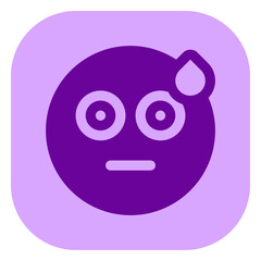 Editable confused, shocked, surprised emoticon vector icon. Part of a big icon set family. Part of a big icon set family. Perfect for web and app interfaces, presentations, infographics, etc