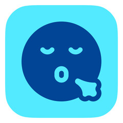 Editable sigh, relief, expression emoticon vector icon. Part of a big icon set family. Part of a big icon set family. Perfect for web and app interfaces, presentations, infographics, etc