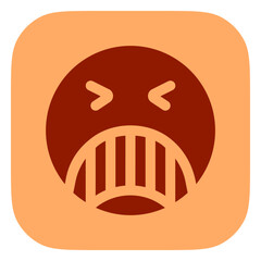 Editable angry, upset, expression emoticon vector icon. Part of a big icon set family. Part of a big icon set family. Perfect for web and app interfaces, presentations, infographics, etc