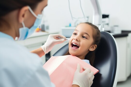 歯の検診を受ける女の子イメージ01