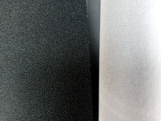 Close up The texture of the leather on the car seat with an elegant color gives an exclusive impression. 