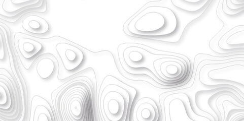Pattern with lines and dots The stylized height of the topographic map contour in lines and contours isolated on transparent. Black and white topography contour lines map isolated on white background.