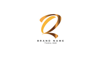 Obraz premium LQ, QL, Abstract initial monogram letter alphabet logo design