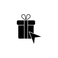buy gift online concept line icon. Simple element illustration. buy gift online concept outline symbol design.